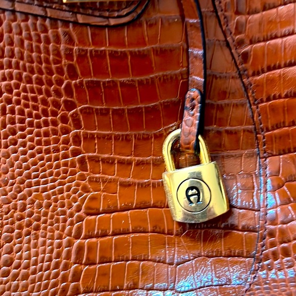 Vintage Aigner pocketbook, brown - Picture 4 of 12